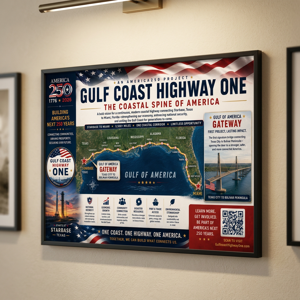The Coastal Spine of America Poster